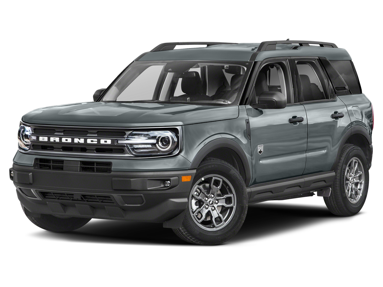 2021 Ford Bronco Sport Big Bend in Carbonized Gray (M7) — front three-quarter view