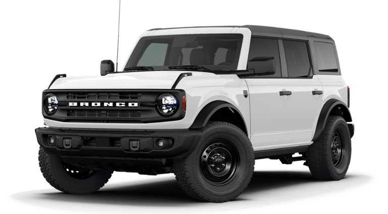 2026 Ford Bronco BIG BEND 4-DOOR 4X4 in Oxford White Yz — front three-quarter view