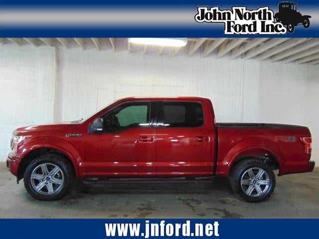 2018 Ford F-150 XLT in Ruby Red Metallic Tinted Clearcoat (Rr) — front three-quarter view