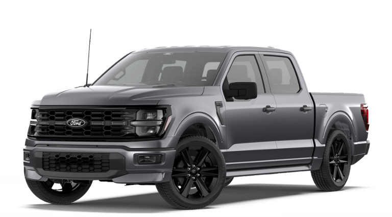 2026 Ford F-150 SUPERCREW STX - 145 in Carbonized Gray Metallic — front three-quarter view