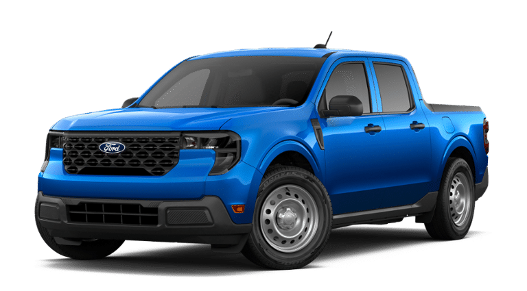 2026 Ford Maverick XL FWD in Velocity Blue E7 — front three-quarter view