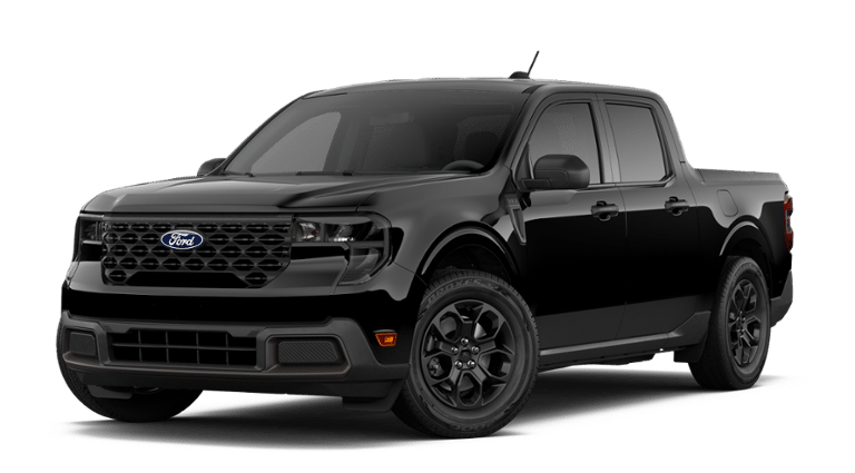 2026 Ford Maverick XLT AWD in Shadow Black G1 — front three-quarter view